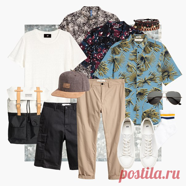 Давайте сделаем вид, что долгожданное лето уже здесь? А тропические узоры и геометричные принты нам в этом помогут. #HMMan