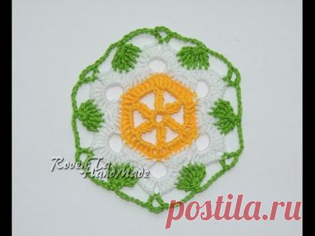 МК Вязаный мотив крючком Цветущая лилия