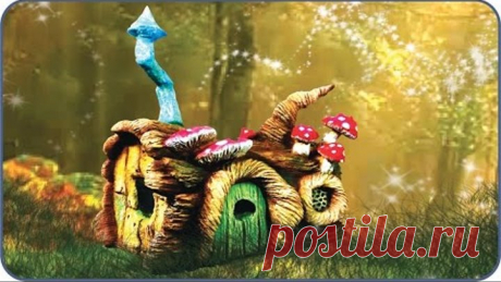 ❣DIY Fairy Garden Log House Jar❣