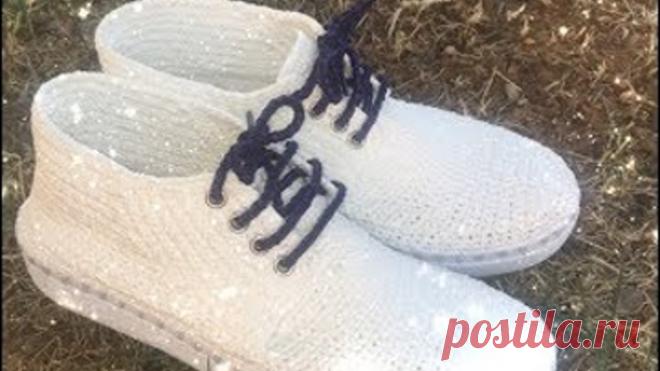 Beyaz Örgü Spor Ayakkabı Yapımı 2. Bölüm