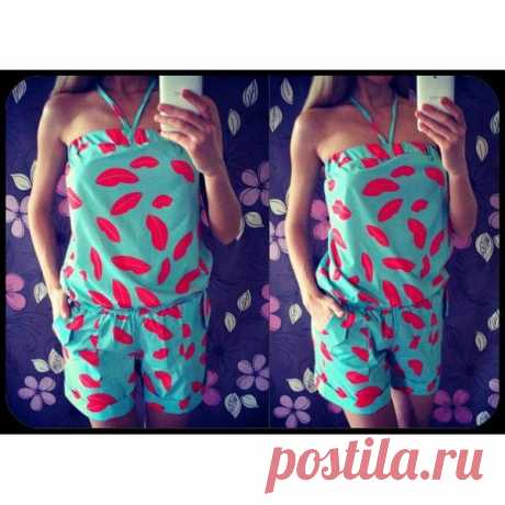 Комбез Губки.Атлас-шифон. р.42.44.