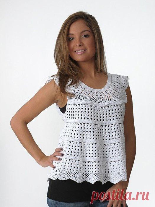 Вязание. Крючок. Блуза