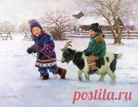 Снежное озорство в картинах художника Роберта Дункана / Популярная медицина