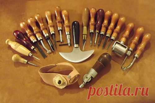 Leather Tools 21 Piece Craftool Osborne Saddle Maker's Tools | eBay