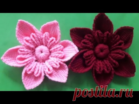 Hack Part14C ดอกไม้ ไหม พรม# ถัก โค ร เช ต์ ดอกไม้#crochetflower # งบ ไม่ เกิน 50 บาท