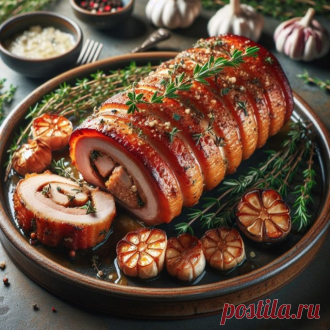 Свиной рулет — Пошаговый рецепт приготовления 2024 | Простые и вкусные домашние рецепты