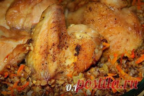 Гречка с курицей в духовке: сочетание самого любимого и доступного!.