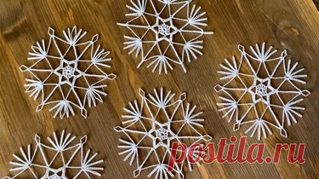 #4 СНЕЖИНКА КРЮЧКОМ «ИСКРА». SNOWFLAKE crochet. [ENG TITLES] | Odri Studio | Дзен