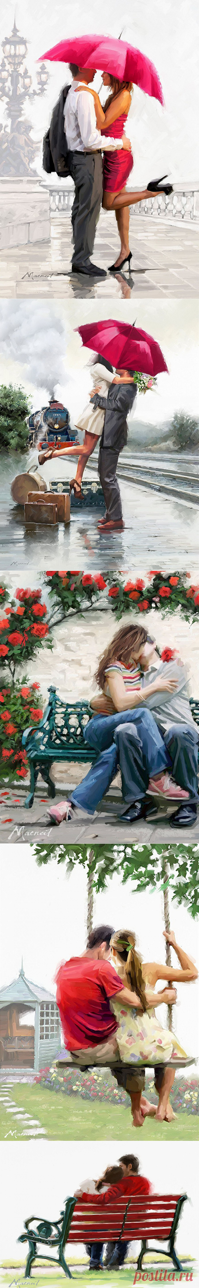 Соберу счастливые моменты... Художник Richard Macneil.