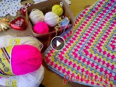 Детский плед, бабушкин квадрат#вязаниекрючком Детский плед, бабушкин квадрат#вязаниекрючком...