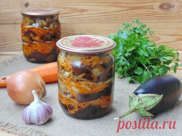 Салат из баклажанов с луком и морковью на зиму - пошаговый рецепт с фото на Повар.ру