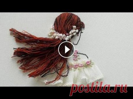 3D Embroidery How to embroider hair  idea from  @Pumora​ 3D Embroidery How to embroider hair In this video you will learn how to embroider hair Watch related videos How to embroider a girl with hair threads:...