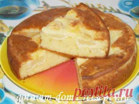 Яблочный пирог на сметане - даже вкуснее шарлотки, а готовить легче!