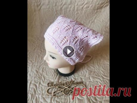 Косынка спицами. Косынка от угла. Косынка на голову спицами. Добро пожаловать на мой канал, меня зовут Ксюша Сегодня МК по вязанию ажурной косынки спицами. На просторах интернета очень много идей и мк по вязанию...