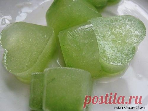 Огуречный лосьон из морозилки.