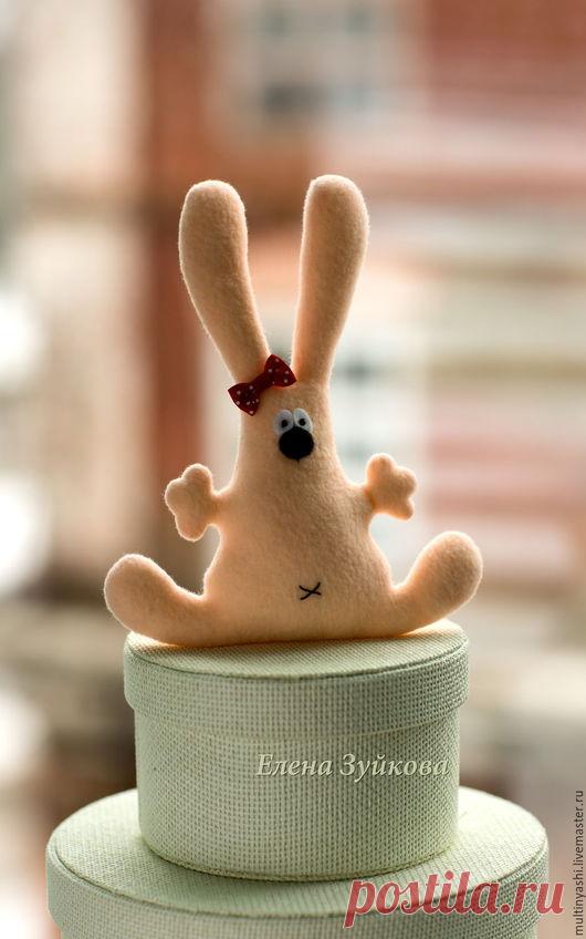 Купить Зайка подарочный - кремовый, зая, зайчик, подарок девушке, подарок на любой случай