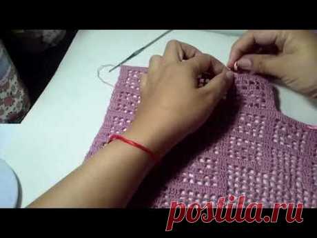 BLUSA 40K~ fazendo o decote~