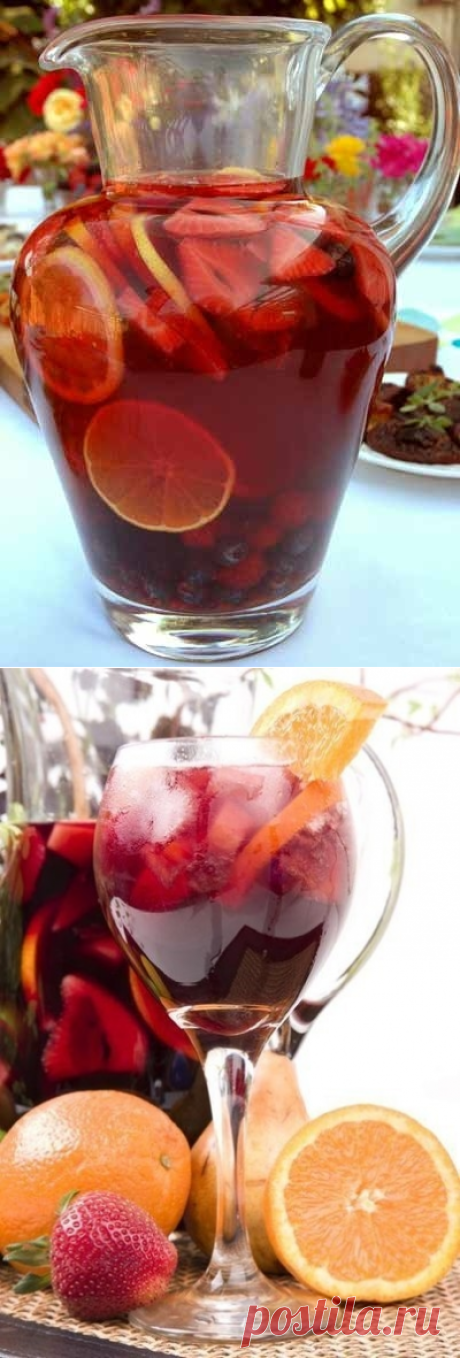 Как приготовить сангрия (sangria) - рецепт, ингредиенты и фотографии