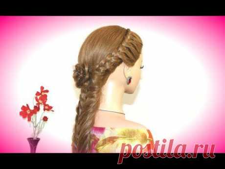 Hairstyles for long hair. Braided hairstyle for everyday.