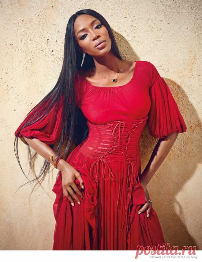 Наоми Кэмпбелл (Naomi Campbell) в фотосессии Хао Зенга (Hao Zeng) для журнала Harper’s Bazaar Mexico and Latin America (сентябрь 2014)