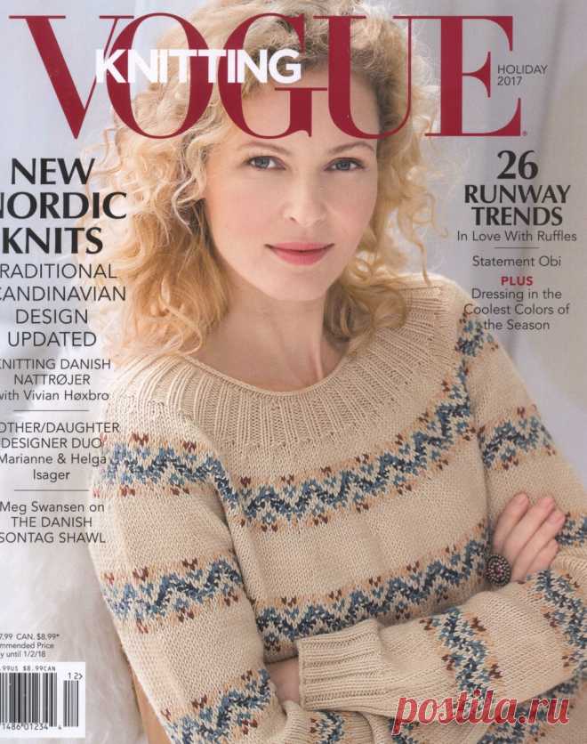 Журнал "Vogue Knitting" Holiday 2017г