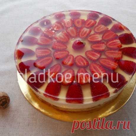 клубника в шампанском торт мусс желе