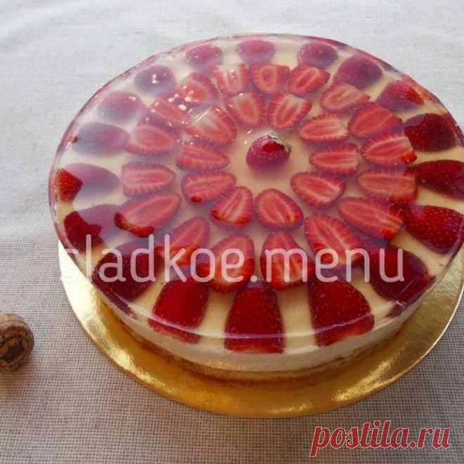 клубника в шампанском торт мусс желе