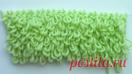 Узор "Мех" или махровое вязание | Ниточки-клубочки | Яндекс Дзен