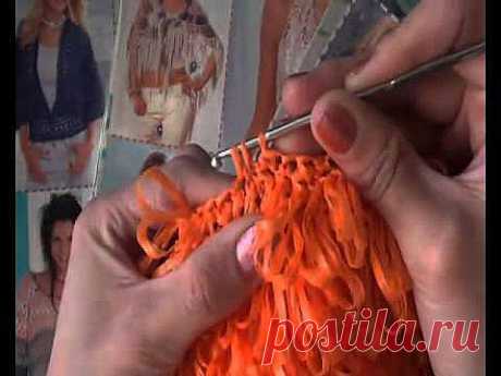 Вяжем мочалку крючком.mp4 - YouTube