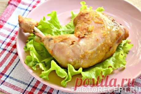 Куриные окорочка с чесноком в фольге рецепт с фото пошагово - PhotoRecept.ru