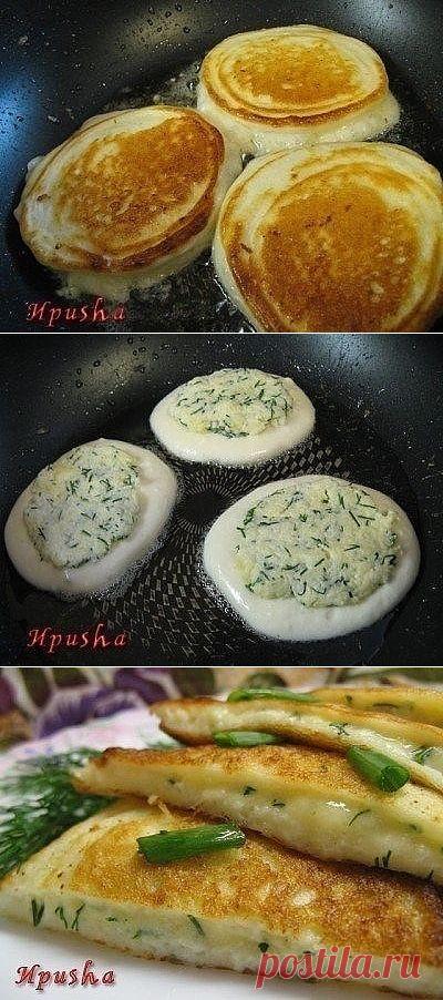 Оладьи в стиле «Хачапури»