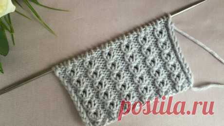 Ажурная Резинка Спицами. Красиво и Легко. | Вязать легко и просто! | Дзен