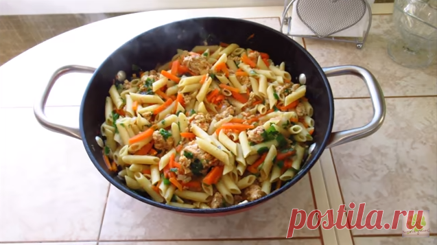 Макароны не отвариваю как обычно, а готовлю только так. Очень вкусно и быстро! Очень удобно, когда нет времени!