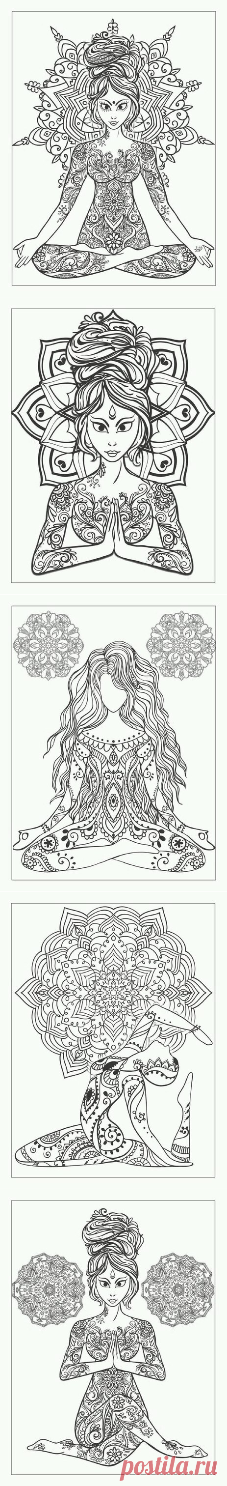 Раскраски антистресс.