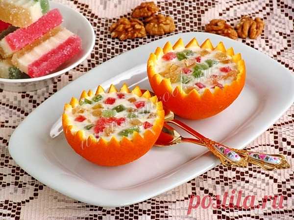 АПЕЛЬСИНЫ С ТВОРОЖНОЙ НАЧИНКОЙ