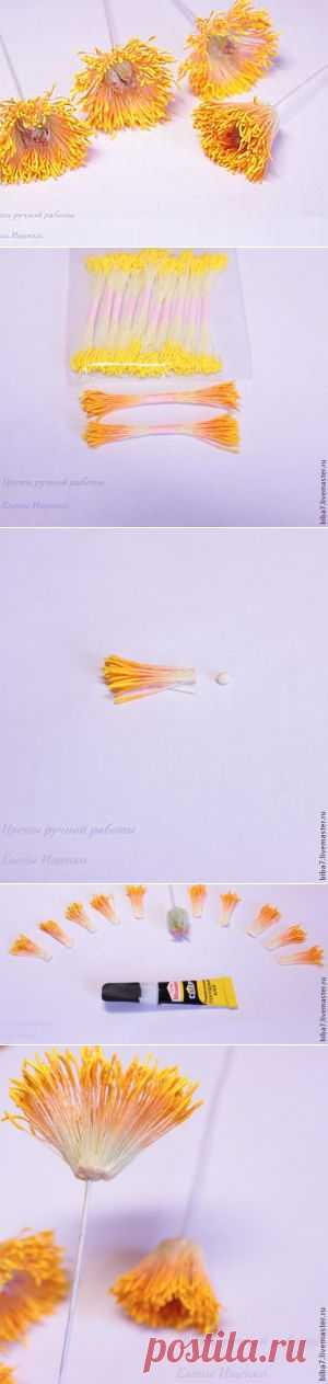 Как сделать серединку пиона - Ярмарка Мастеров - ручная работа, handmade