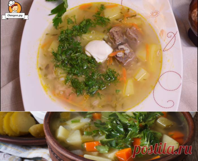 Рассольник с перловкой, классический рецепт / Простые рецепты