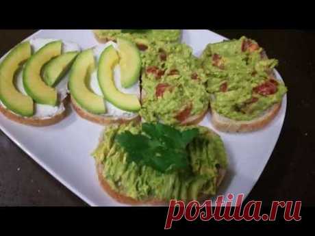 Бутерброды из авокадо ..Очень вкусные и полезные  бутерброды.