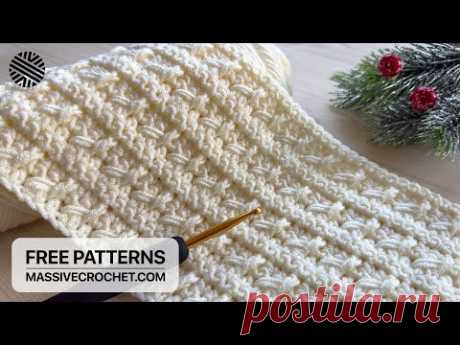 A Crochet MASTERPIECE for Beginners! 💎 ⚡️ EASY & FAST Crochet Stitch for Baby Blanket, Scarf & Bag