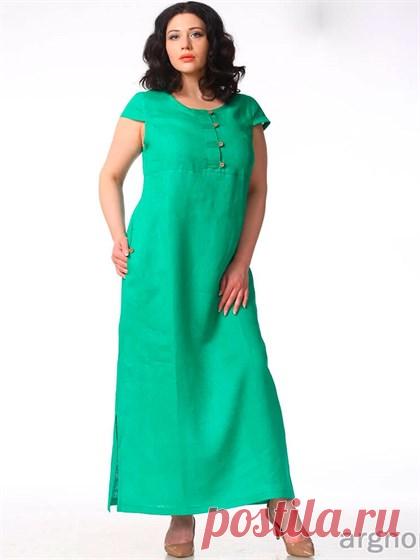 Платье льняное с разрезами - Арт Ш614-15/зел | Интернет магазин ArgNord.ru Платье льняное с разрезами Арт. Ш614-15/зел от Нерум всего за - 4 869 ₽ купить с доставкой по РФ