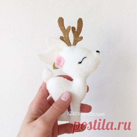 ​Оленёнок из фетра