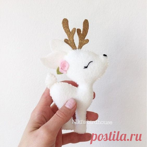 ​Оленёнок из фетра