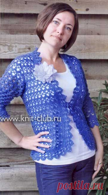 Вязание-крючок-ЖАКЕТЫ и БОЛЕРО &gt;Кардиган