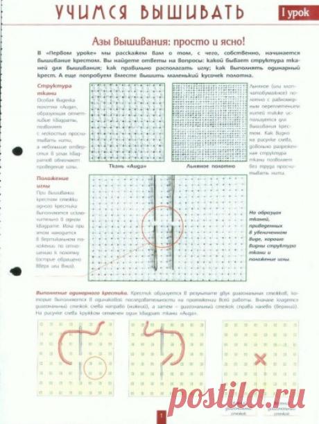 Современная вышивка крестом. Учимся вышивать правильно=) 160 картинок!