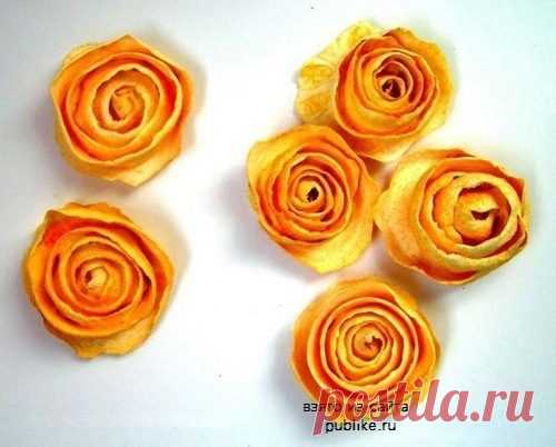 Розы из апельсина