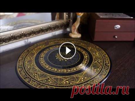 ТОЧЕЧНАЯ РОСПИСЬ ПЛАСТИНКИ Точечная роспись пластинки акриловыми контурами. Приятного просмотра! Подписывайтесь на мой канал и Заходите в группу в ВК: Композиция &quot;Daily Bee...