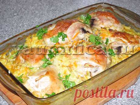 Рецепт плова с курицей в духовке