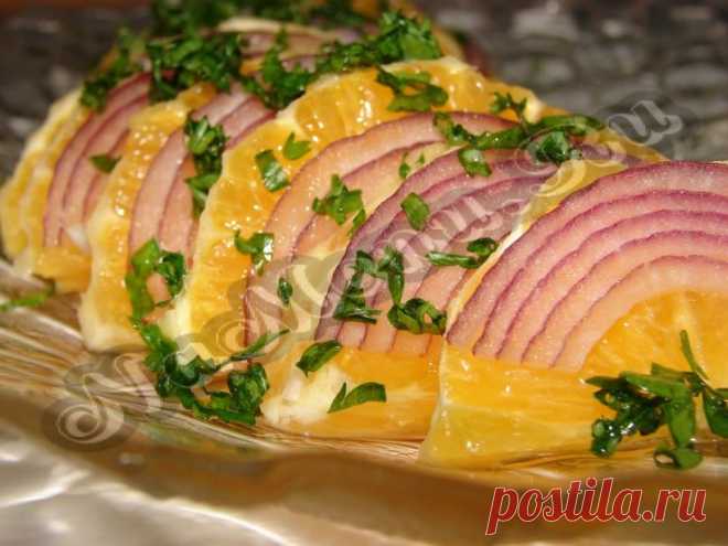 Салат из апельсинов и лука