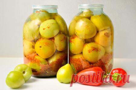 Зеленые помидоры на зиму без закатки и стерилизации – рецепт с фото