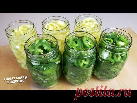 Canning Pickled Banana Pepper and Jalapeno Rings - Simple & Fast Recipe